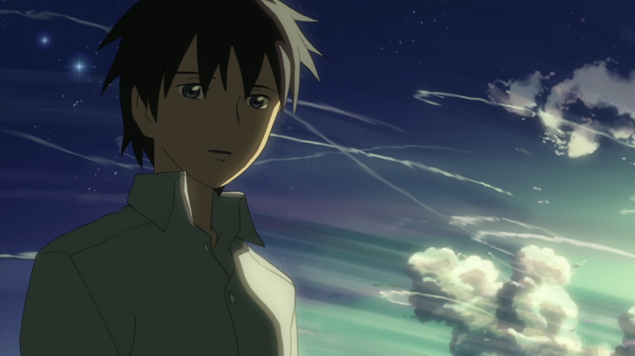 Такаки Тоно Наверное, это будет по-настоящему одинокое странствие, превосходящее всякое воображение, полёт к далёкой цели в абсолютной пустоте. Без надежды случайно встретить даже атом водорода. А каково это очутиться в бездне и верить всем сердцем, что ты приближаешься к тайнам Вселенной? Как долго мы будем лететь?... Как долго мы сможем лететь?..