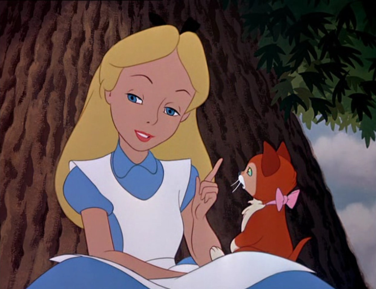 Алиса Если бы у меня был свой собственный мир, в нем все было бы чепухой. Ничего не было бы тем, что есть на самом деле, потому что все было бы тем, чем оно не является, и наоборот, оно не было бы тем, чем есть, а чем бы оно не было, оно было.