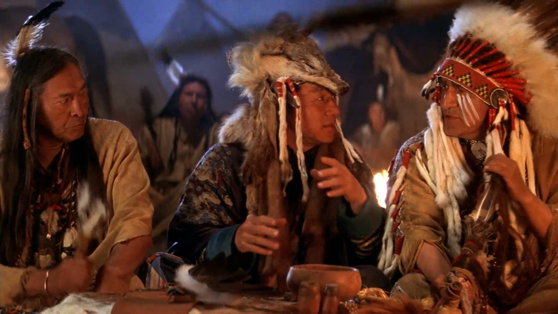 Дай ему трубку мира, может быть, она сделает его менее разговорчивым.