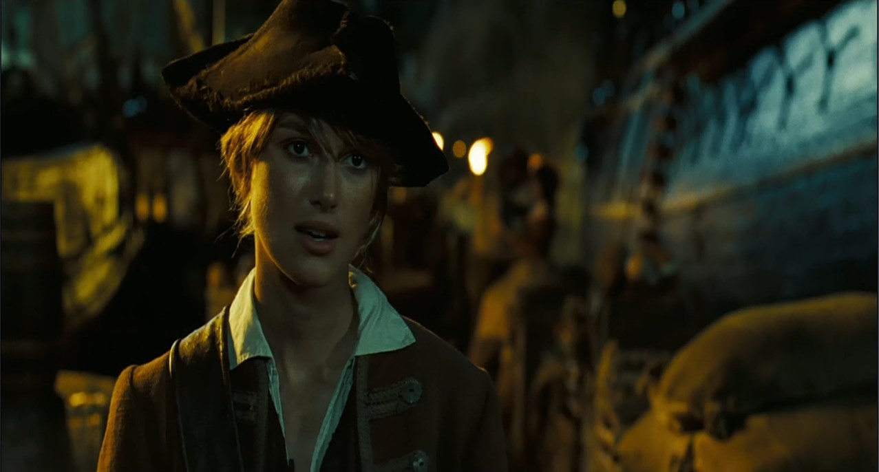 Капитан Джек Воробей Наряд тебе не идёт. Уж либо платье, либо ничего... А у меня на Жемчужине платьев нет.