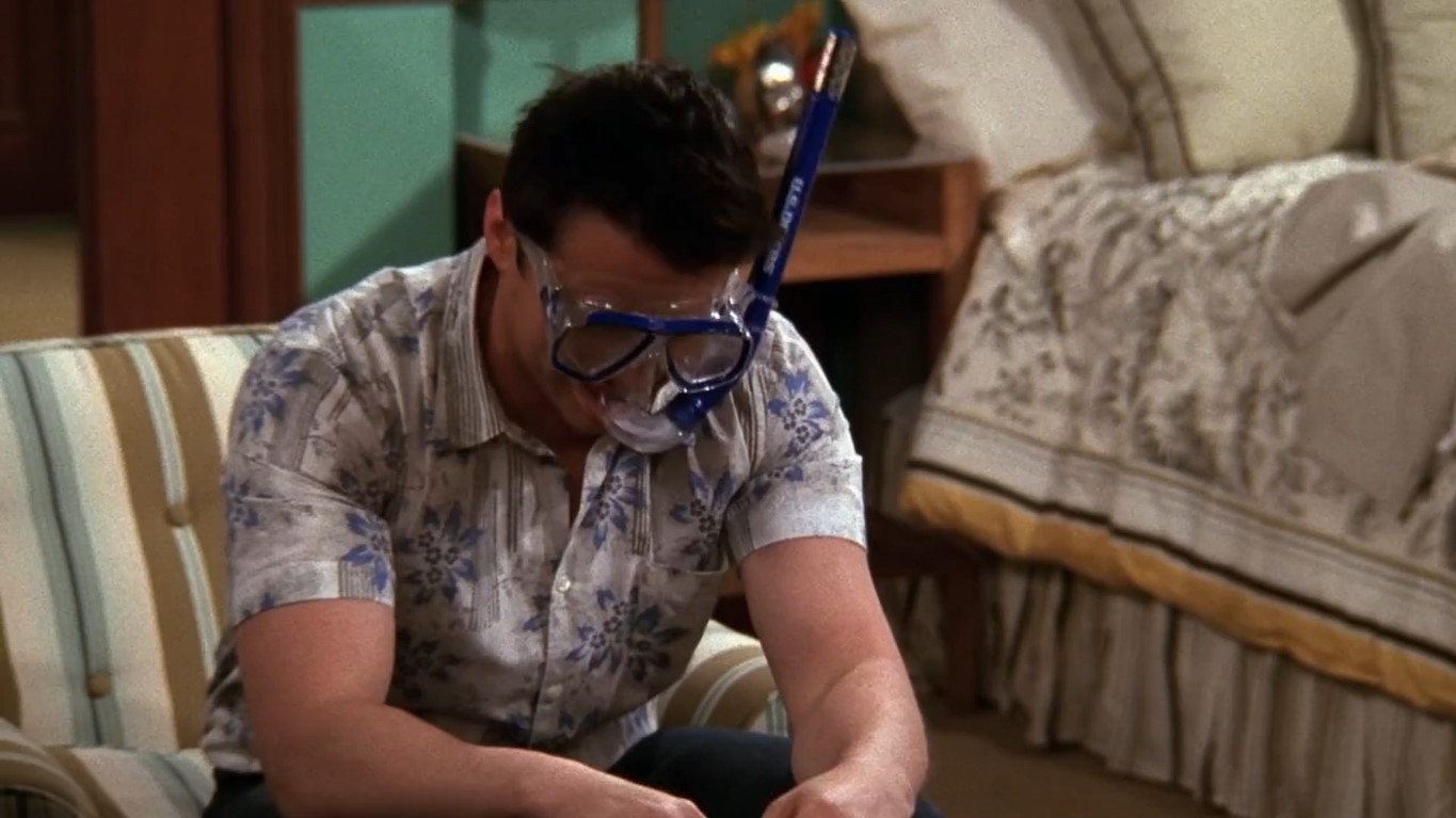 — Привет! Когда кончится дождь, мы должны заняться подводным плаванием! Мне тут рассказали об одной морской черепахе: если пустить ей в нос пузыри — она за тобой погонится!
— Прости, я не могу. Я весь день буду вести дискуссию в группе.
— Ничего страшного, я найду кого-нибудь другого. Я бы и один пошел, но... не знаю, что будет, если черепаха меня поймает.