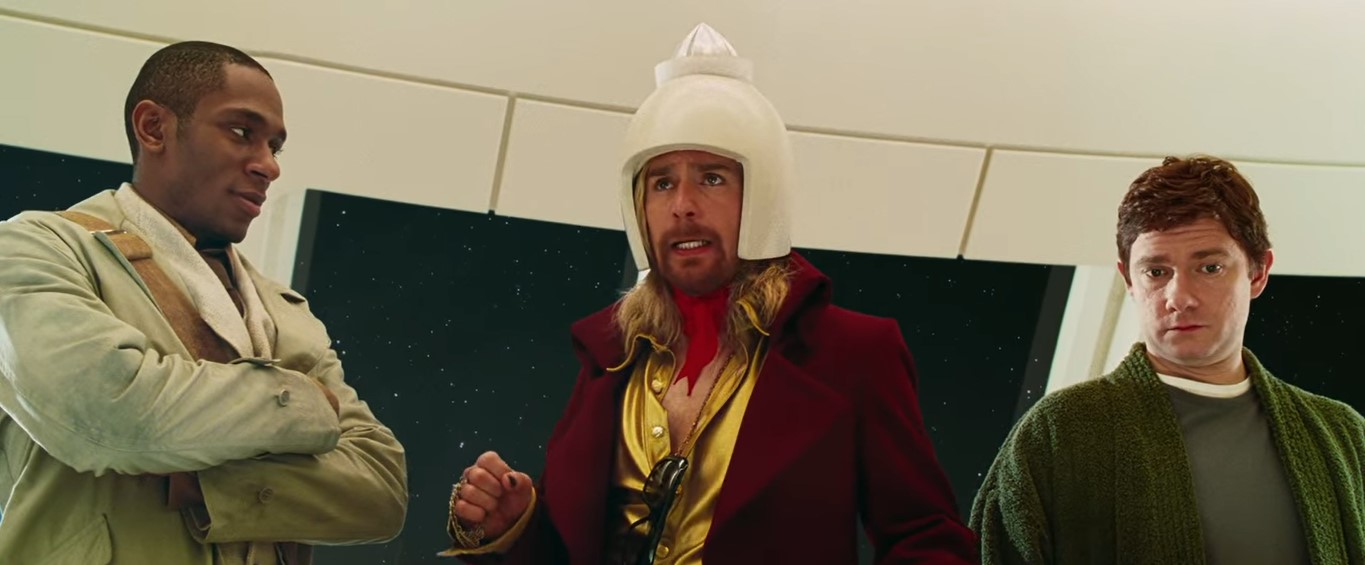 Форд Префект Бортовой компьютер «Магратейская видеозапись» Зафод Библброкс — Здравствуйте, это сообщение идет в записи. Поскольку никого из нас нет на месте, коммерческий совет Магратеи благодарит Вас за визит, но весьма сожалеет, что вся планета временно закрыта. Оставьте свое имя и название планеты после гудка, если хотите, чтобы с вами связались.
— Можно закрыть планету?
— Еще как, братец. Что ж, компьютер, вперед! Сажай нас!
— С удовольствием!
— Благодарим за вашу неуклонную решимость посетить нашу планету. И в знак нашей признательности примите две небольшие термоядерные ракеты, которые мы выслали сейчас вам навстречу. Ваша смерть поможет значительно повысить качество обслуживания. Спасибо.
— Вот радость-то! К нам летят две термоядерные ракеты.