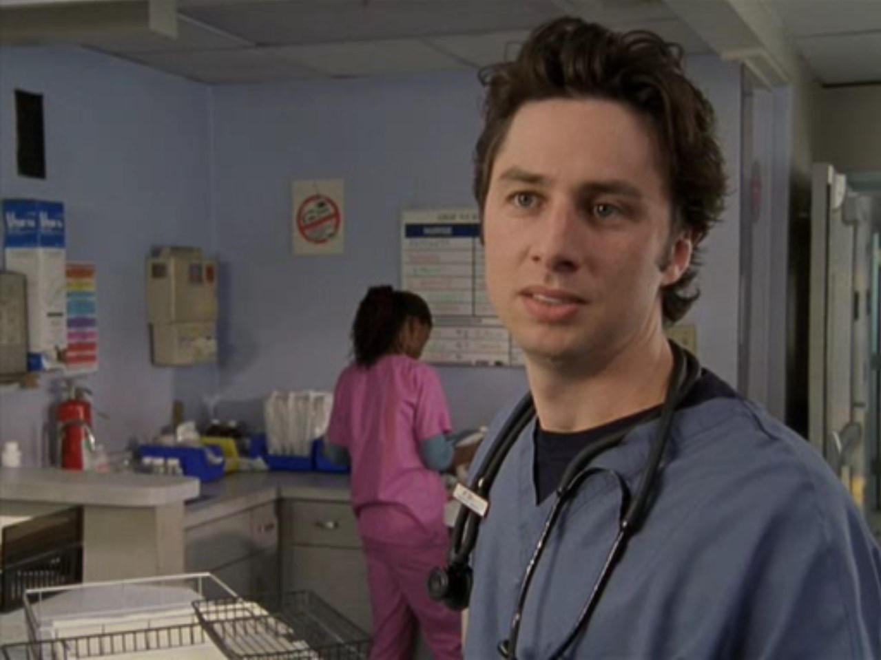 — У тебя что-то на лице.
— Что?
— [мысленно] Любовь всей моей жизни.