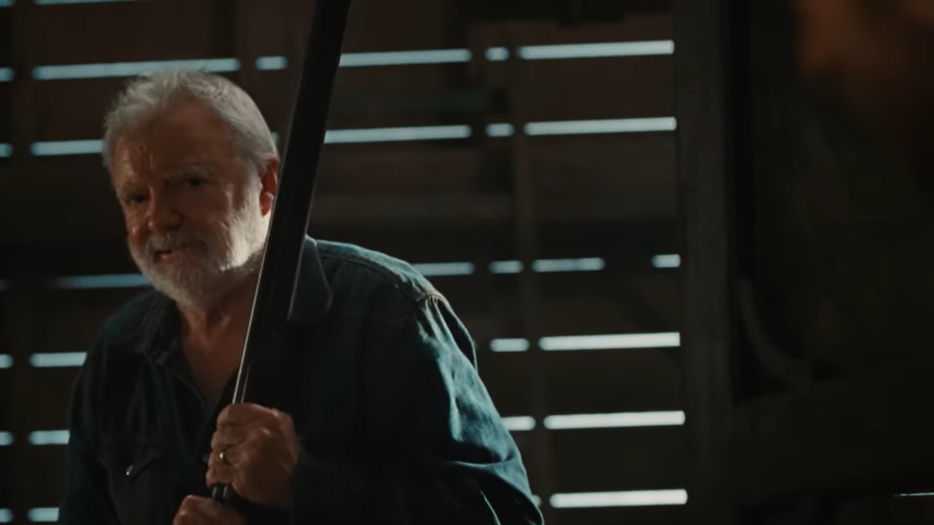 Сынок, ты бы прикрылся, а то мою старуху инфаркт хватит.