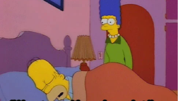 — Вставай, мы опаздываем в церковь.
— Нет, у меня много дел в постели.